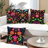 Floral pattern printed pillowcase Mexican style home furnishing room decoration cushion cover living room sofa cushion cover