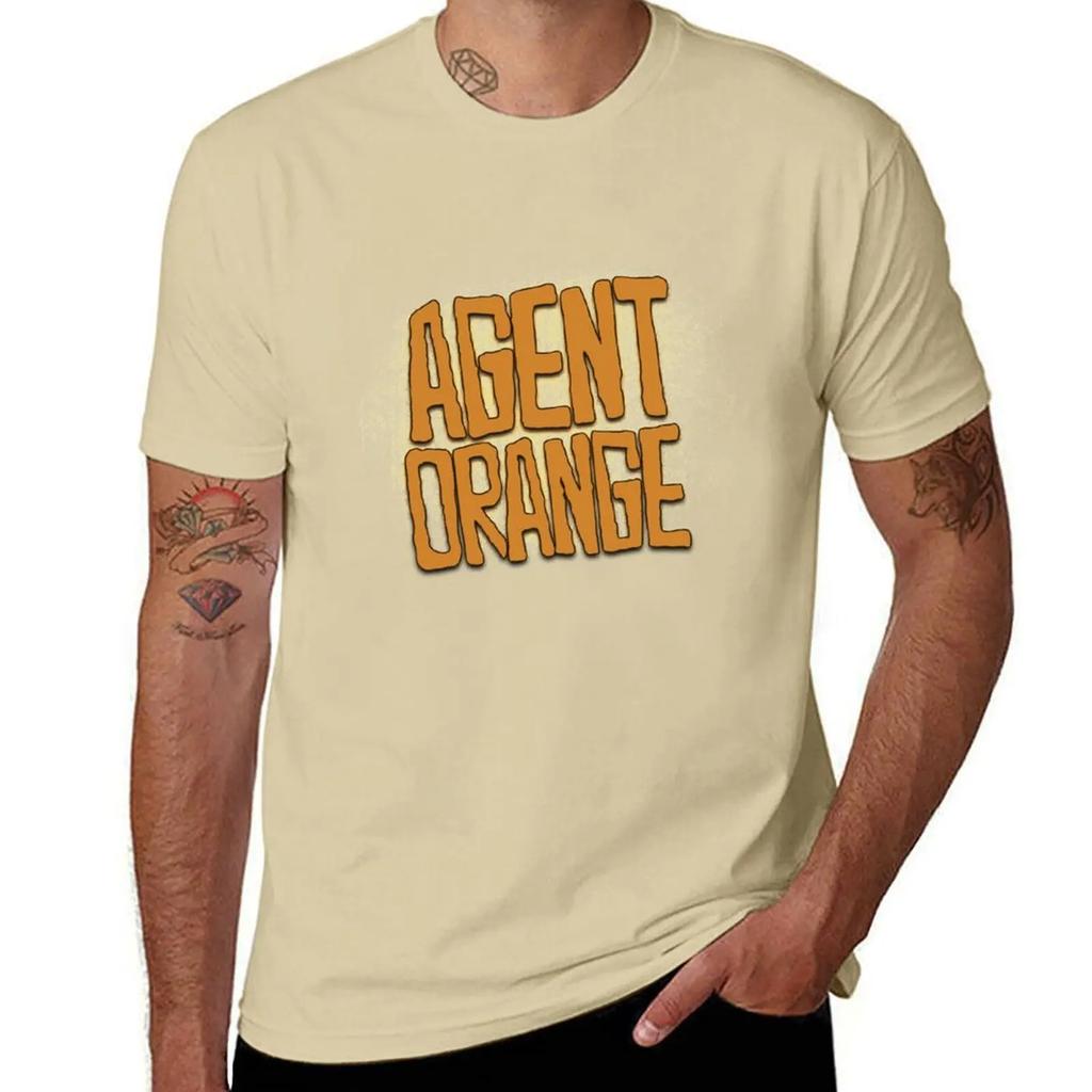 Agent Orange TShirt anime Aesthetic clothing men graphic t shirts 2025 new model