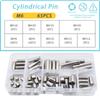 304 Stainless Steel Cylindrical Pin M1 M1.5 M2 M2.5 M3 M4 M5 M6 Shaft Solid Fixed Metal Rod Positioning Pin Fixed Lock Pin Kit