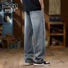 JEEP SPIRIT Men's Relaxed Fit Straight-Leg Jeans