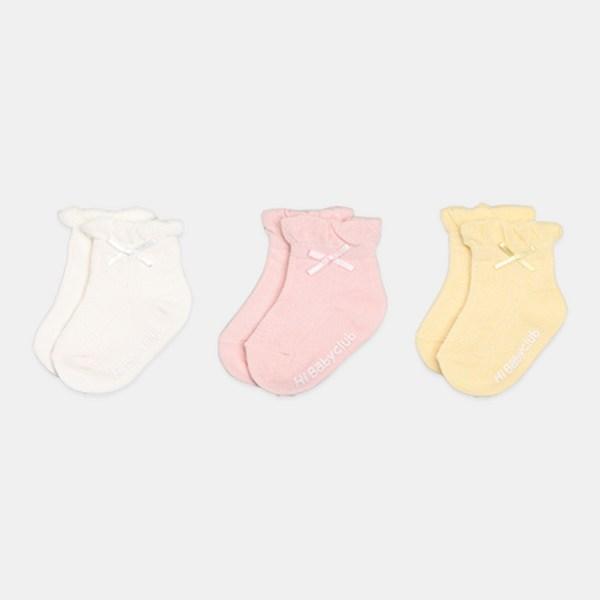 

Комплект носков Hi Baby Club с рюшами и лентами, 3 шт., корейские детские товары