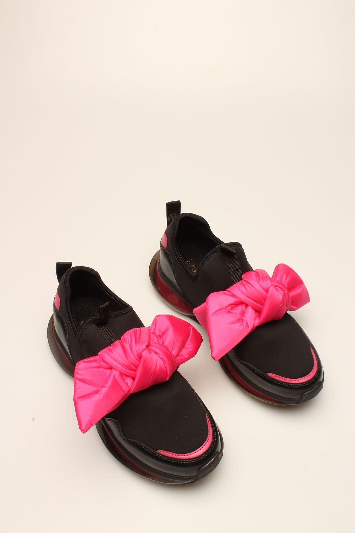 

Женские модные кроссовки Es Black-Fuchsia Stretch Sportswear 36