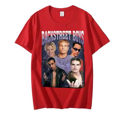 T-shirt z zespołem Backstreet Boys Vintage Punk T-shirt Męskie Damskie Koszulki Oversize Harajuku