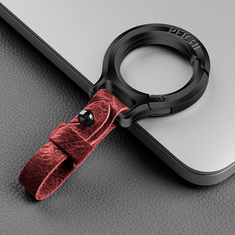 

Чоловіча Високоякісна Натуральна Шкіра Крокодилячий Візерунок Брелок - Персоналізований, Креативний Дизайн для Підвішування на Пояс