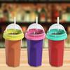 Practical Slushies Maker with Detachable Lid for Beverages Travel Friendly Squeeze Ice Slush Cup For Cold Drink Use