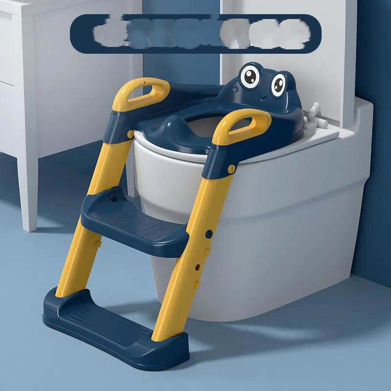 Kids Step Stool Toilet Training Step Ladder Foldable Potty Seat Adjustable Toddler Toilet Step Stool with Anti-Slip Base