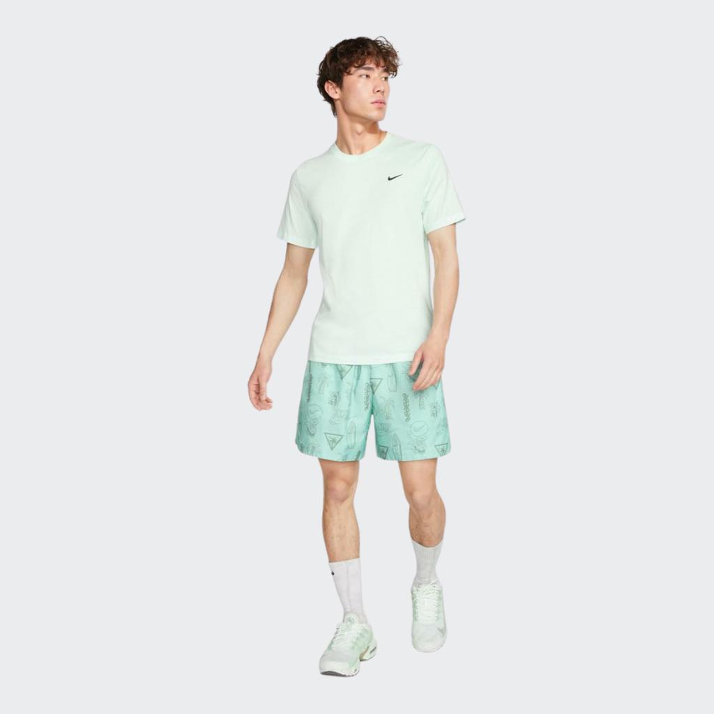 Nike Sportswear Embroidered Logo Crew Neck T-Shirt Men Tops Light-Green BV0508-394