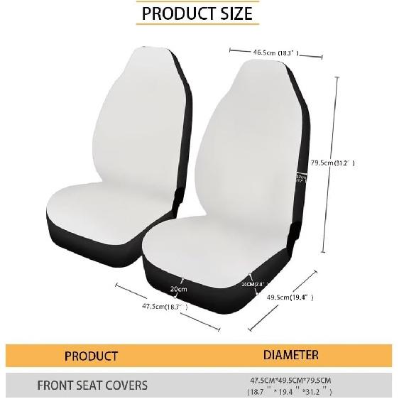 Talayituse Boho Dragonfly Print Car Seat Covers Set of 2, Breathable Front Bucket Seats Protector Auto Interior Accessories Decor Universal for Truck