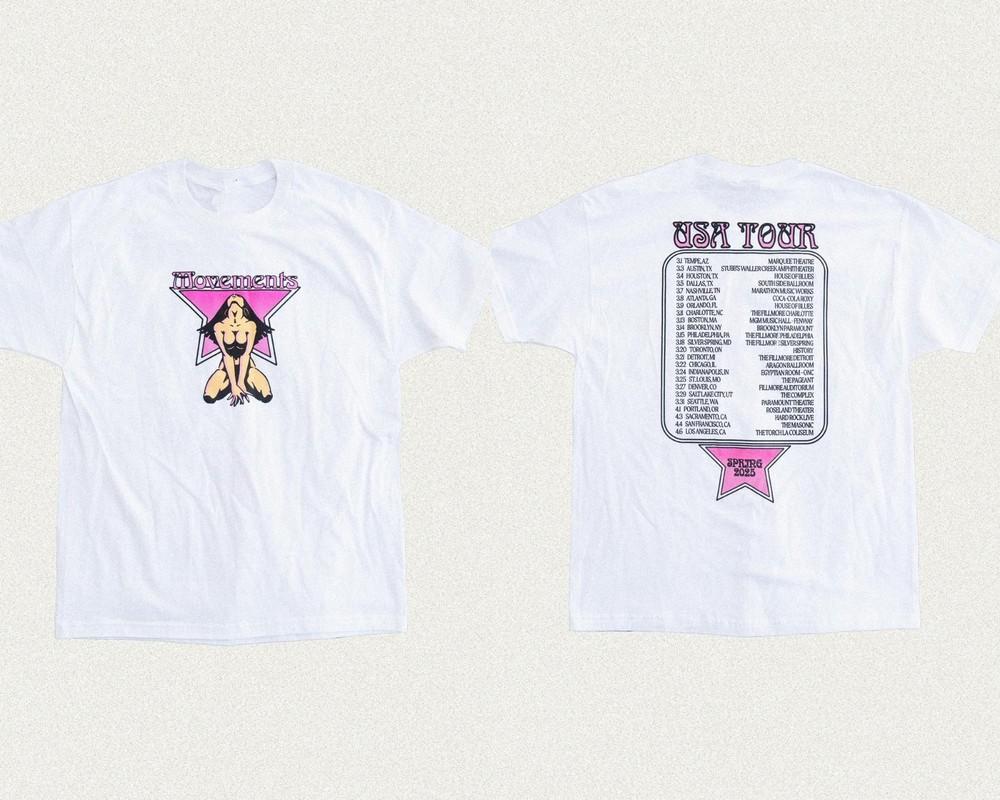 Movements Star Girl Tour Merch 2025 T-Shirt Unisex Fan Gift S-5XL Unisex T-Shirt S
