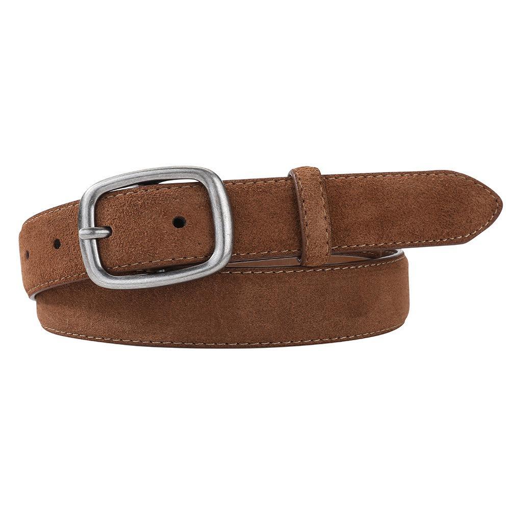 

Width Suede Belt Jeans Decor Trouser Decoration Fashion Pu Waistbands Female/Girls кавовий