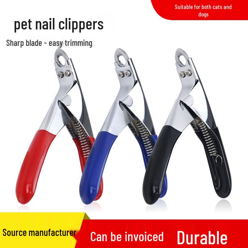 Dual-Use Round Mouth Nail Clippers for Cats & Dogs - Beginner Friendly, Double Hole Design