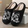 Fashion House Fuzzy Slipper Men Male Ghost Face Blue Evil Eye Home Shoes Plush Winter Warm Indoor Floor Non Slip Women Female Halloween