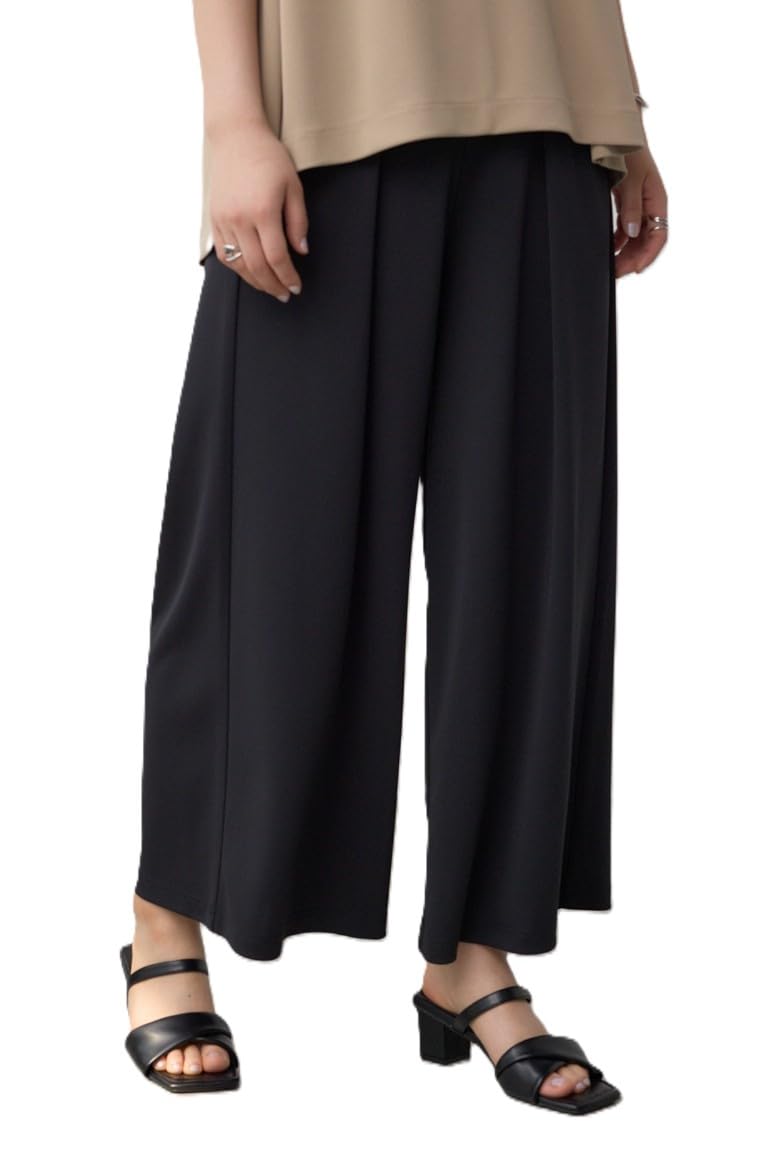 AZUL by moussy Icy Feel Tuck Wide Size Medium C/T Pants, Women s, 250ISB81-459E, Black, чёрный