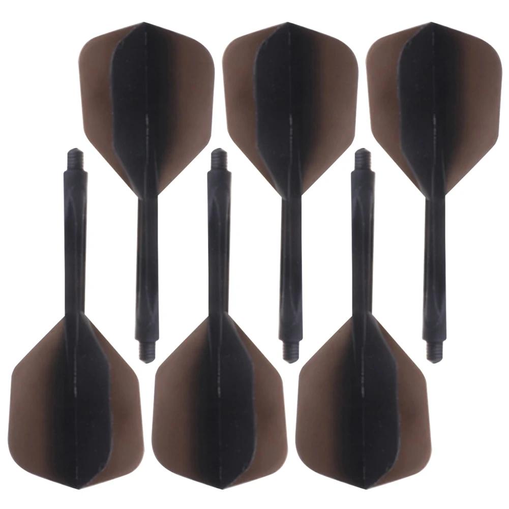 6Pcs Integrated Dart Flights and Shafts 4BA Soft Screw In-One Dart Flight Integrated Dart and Flights for Indoor Outdoor Playing