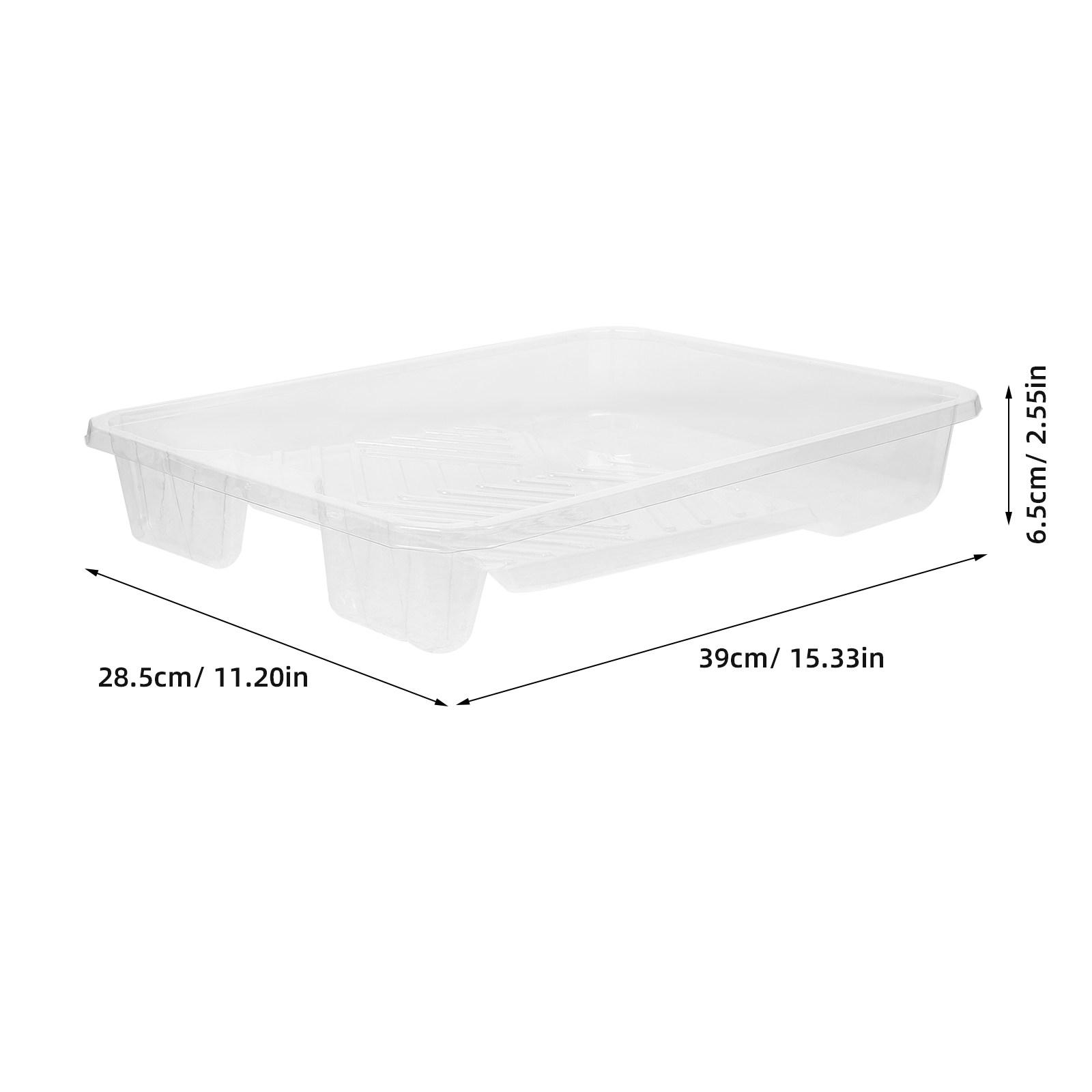 

6pcs Disposable PVC Plastic Paint Tray Liners Large Capacity Textured Interior For Tools Home Supplies Paint Trays Storage Pan