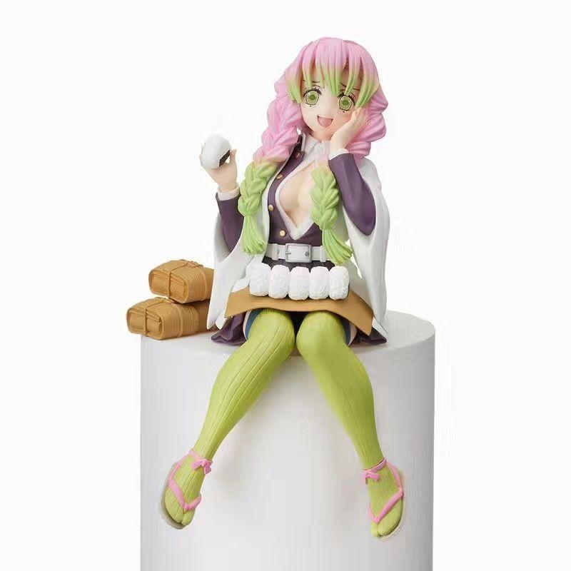 Kimetsu No Yaiba - Rice Ball Tanjiro Nezuko Zenitsu Decorations For Desktop Pc Case And Car Anime Figure Model Doll Toy Gift
