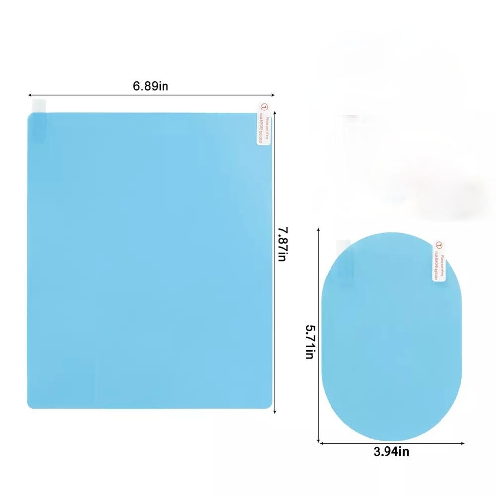 4Pcs Car Side Rearview Mirror Waterproof Anti-Fog Film Side Window Glass Film Rainproof Anti-Glare Protective Films Car Sticker Protective Accessories
