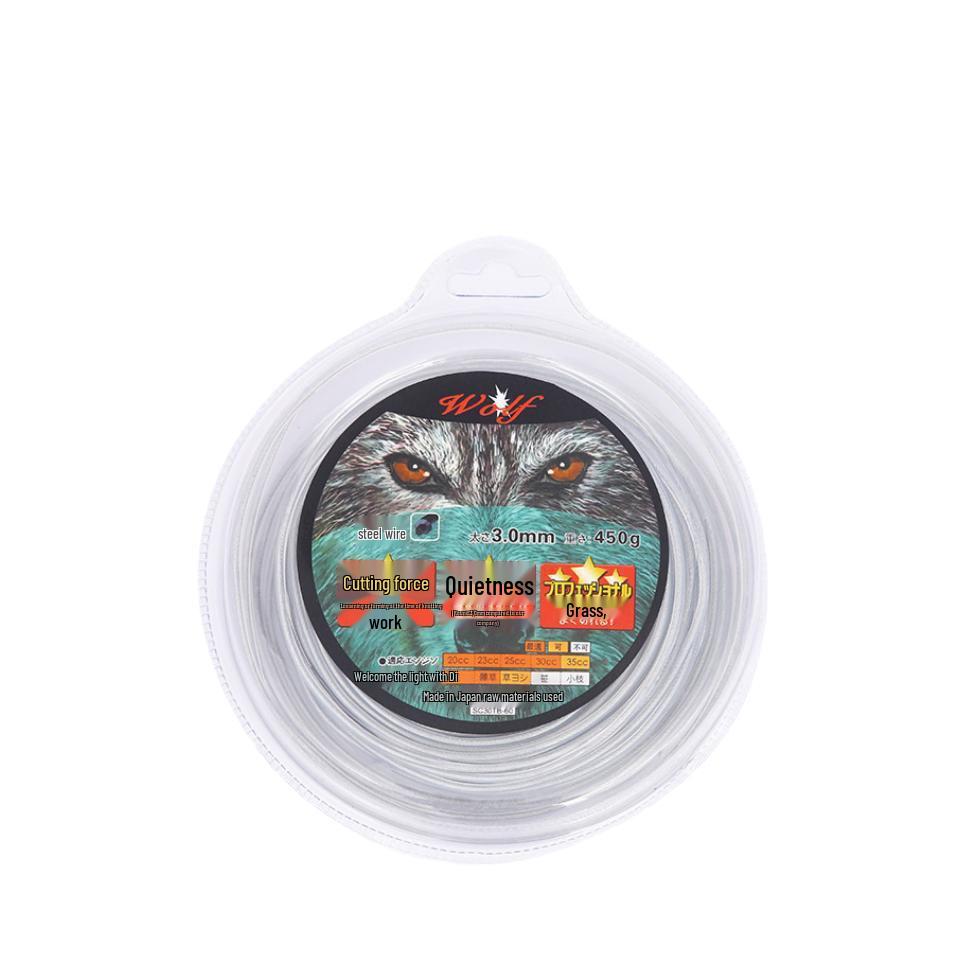 Universal Lawn Mower Accessories: Serrated Nylon Grass Trimming Line with Steel Wire Strip, Wear-Resistant Mower Cutting Head Trimmer