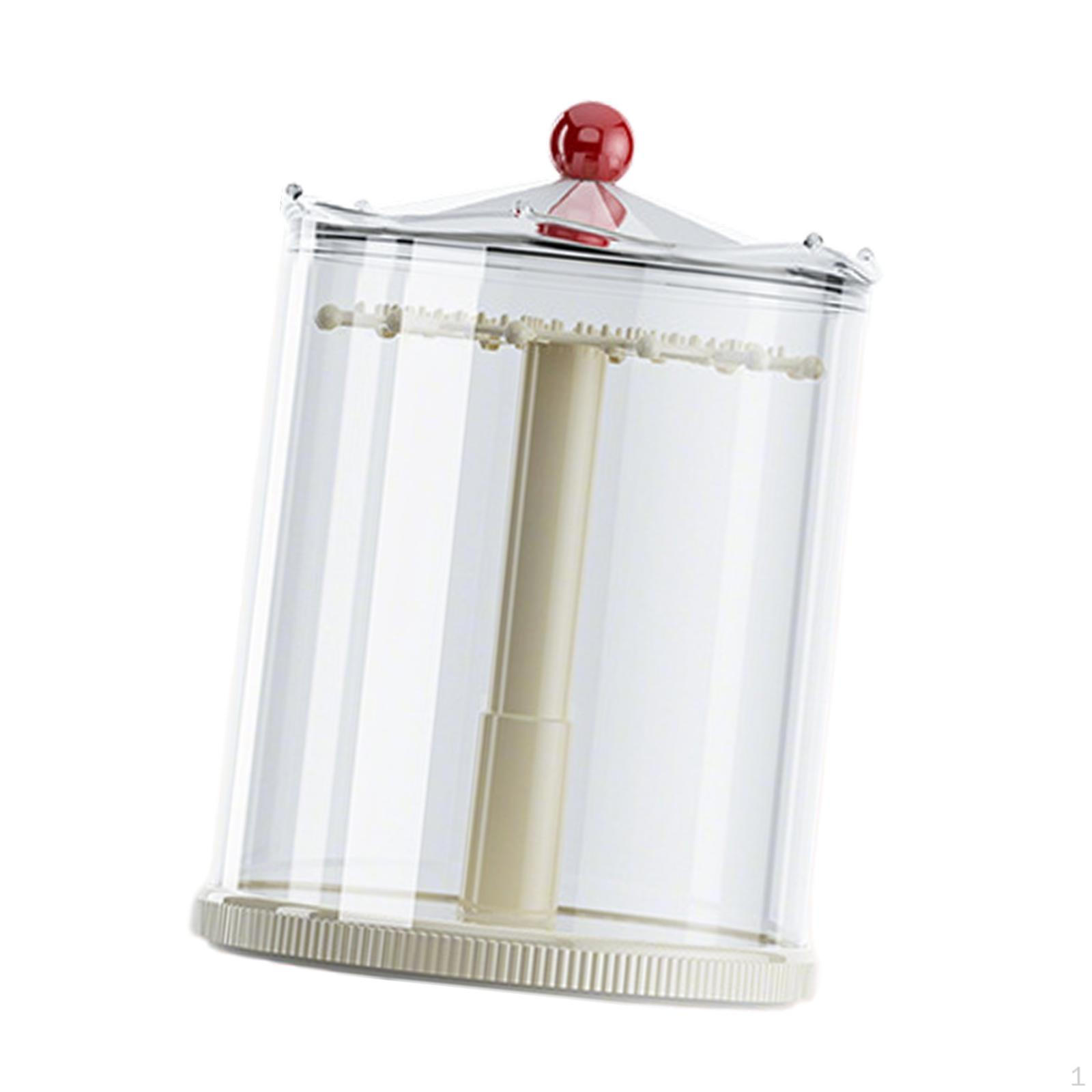 

Витрина для кукол, Коробка для коллекционирования, Вращающиеся игрушки, Прозрачная круглая коробка для хранения Cream White