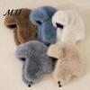 Gift for Women in Winter Faux Fur Trapper Hat, Fuzzy Hat with Ear Flaps, Fleece Soft Lined Cap Windproof Ushanka Cold Weather Outdoor Cycling