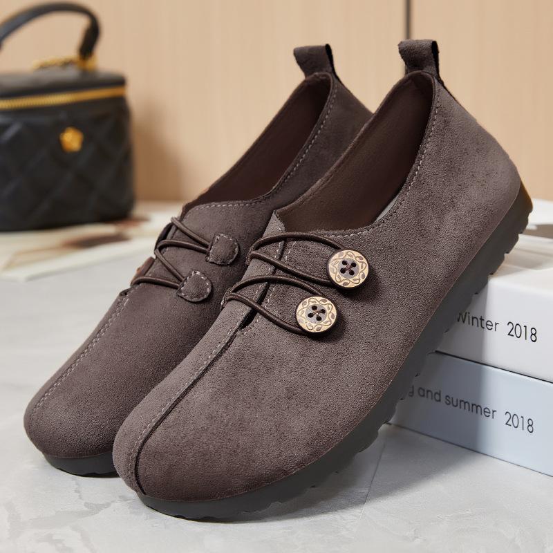 

Shoes women s versatile spring new women s shoes soft sole not tired feet polyurethane light fashion flat casual shoes 36