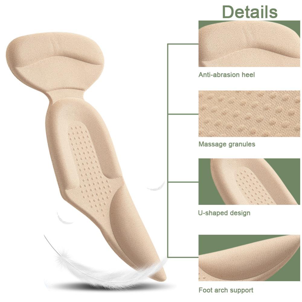 Self-Adhesive Silicone Heel Heel Pad Insert Arch Support Heel Protector Gel Feet Care Insoles Cushion For Shoes Pads