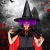 Stylish Oxford Fabric Witch Hat For Halloween Costume Parties Adult Teen Adjustable Design Cosplay Accessories
