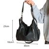 Large Capacity Handbag For Women New Soft PU Leather Bucket Bag Versatile Tote Bag For Casual Commuting Shoulder Wallet ARI