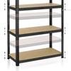 Regał Magazynowy 4 Poziomy 174X80X40 150 Kg Czarny