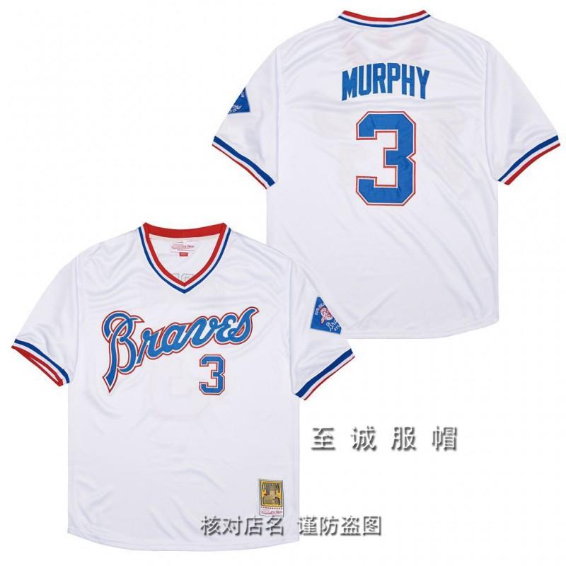 Mens Atlanta Braves Vintage Baseball Jersey 44 Hank Aaron Embroidered Retro MLB Fan Shirt Cotton Blend