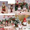 Whimsical Holiday Tabletop Decorations Featuring Cartoon Style Christmas Accents
