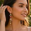 1 Pair Embellished Vintage Boho Style Earrings Long Dangle Earrings Flower Drop Earrings  Wedding