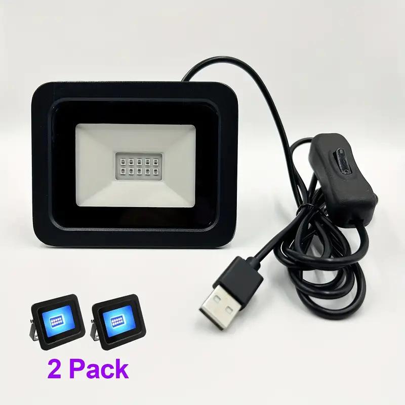 5V USB UV LED Floodlight High Power 10W 395nm UVA Floodlight Waterproof IP65 UV Fluorescent Detectionuring Equipment Light