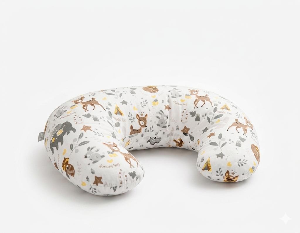 Bean croissant nursing pillow (beige deer)