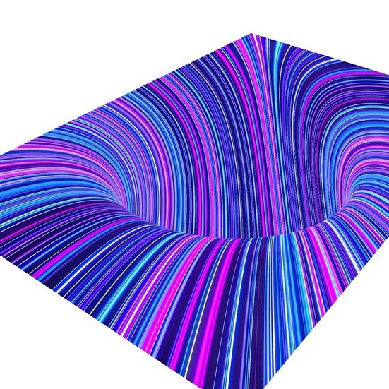 Yousheng Floor Mat 3D Illusion Rug Non-Slip Stable Design High Absorbent Entryway Rug Decorative Living Room Bedroom Carpet Home Decor