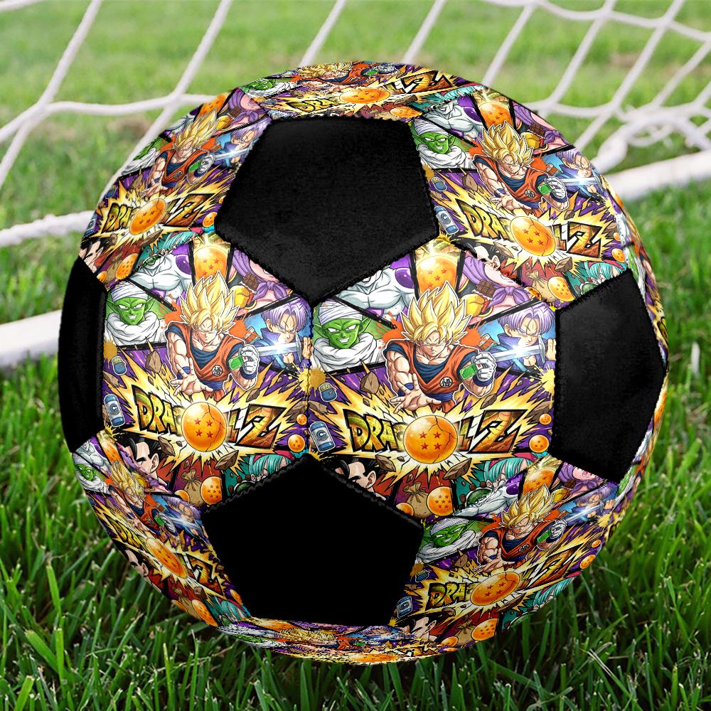 Dragon Ball Indoor Soccer Ball Colorful Machine Stitched PVC Size 5 Team Training Competition Ready Durable High-Bounce Cool Sports Gift