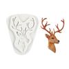 Deer Head Silicone Cake Mold Fondant Molds Cake Decorating Tools Chocolate Gumpaste Mold Fondant Tools Soap Mold Christmas