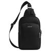 Ethan 21 Logo Zip Closure Pebble Leather Crossbody Bag Small Men Bags Black CY833-SVBK