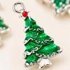 Mixed Christmas Charms for Jewelry Making, 20 Zinc Alloy Holiday Pendants with Attachment Points for Bracelets, Anklets, and Phone Charm Crafts