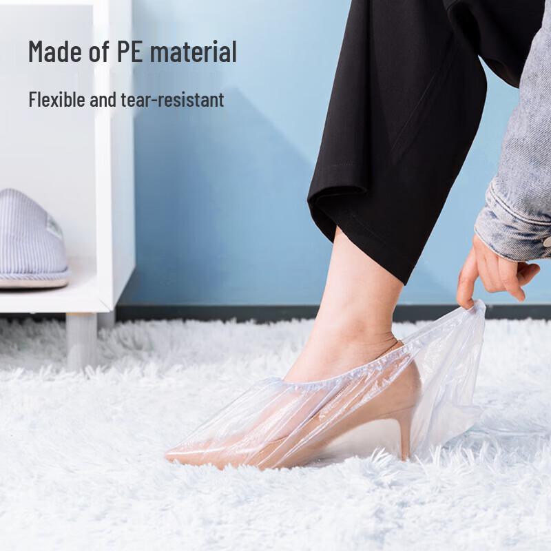 Deli LS100 Disposable PE Shoe Covers