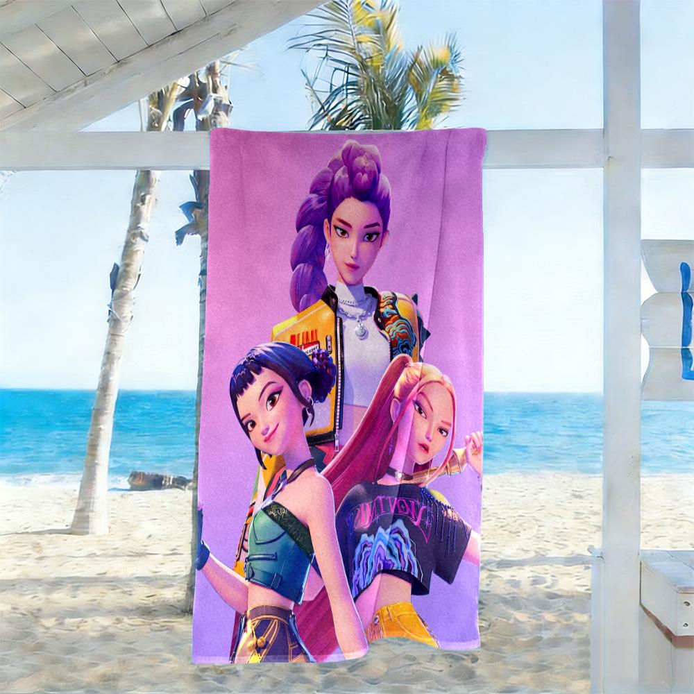 Huntrix Valeria Adventure Beach Towel Quick-Dry Soft Microfiber Comfortable Lightweight