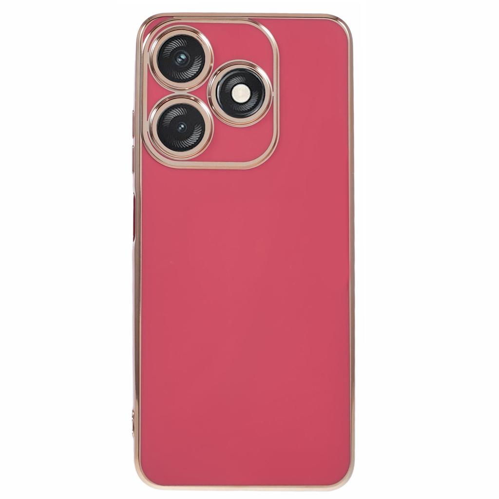 Für TECNO Spark 10C 4G/Spark 10 4G Hülle 6D Galvanisierung TPU Handyhülle Feine Lochschutz