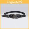 Bohemian Style Women Waist Belt With Heavy Metal Decorations For Artistic Vintage Look