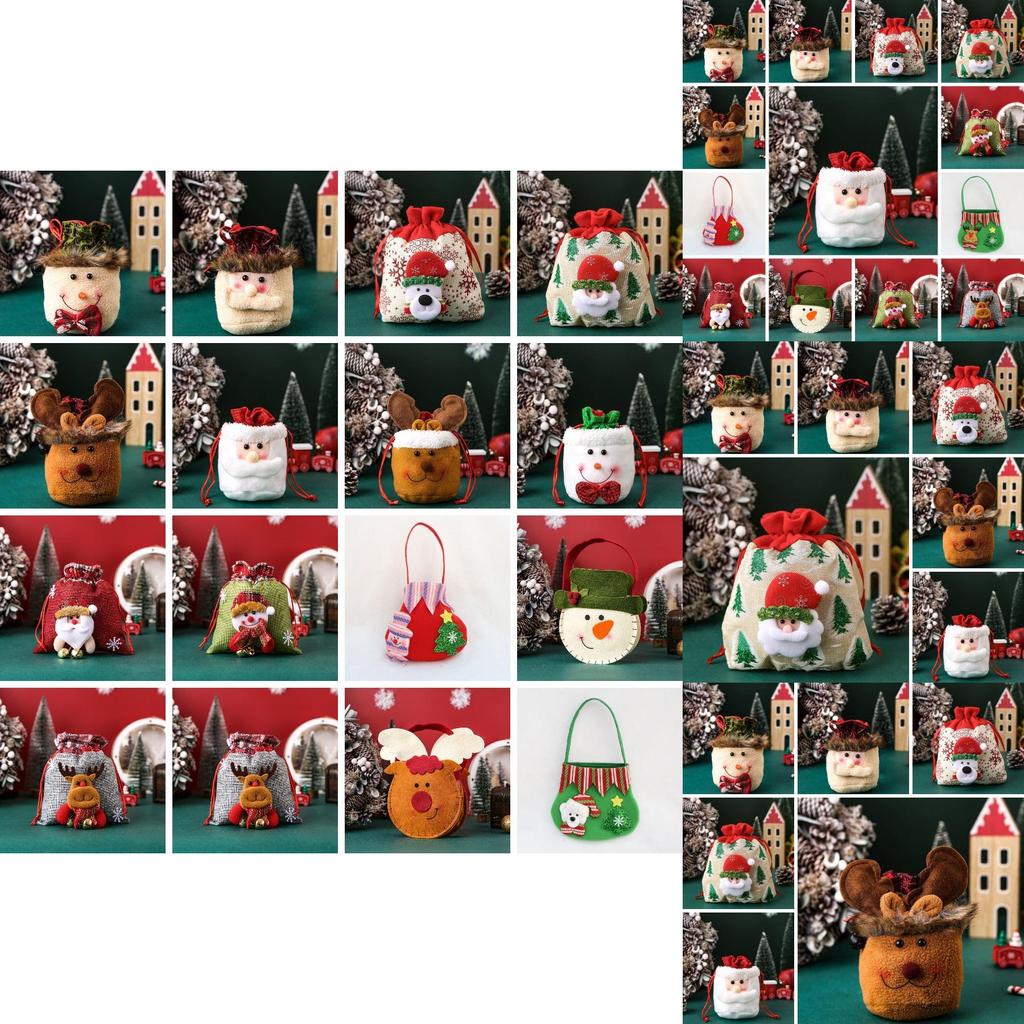 Entzückende Weihnachts-Apfeltaschen für festliche Dekoration und Geschenkverpackung für Kinder