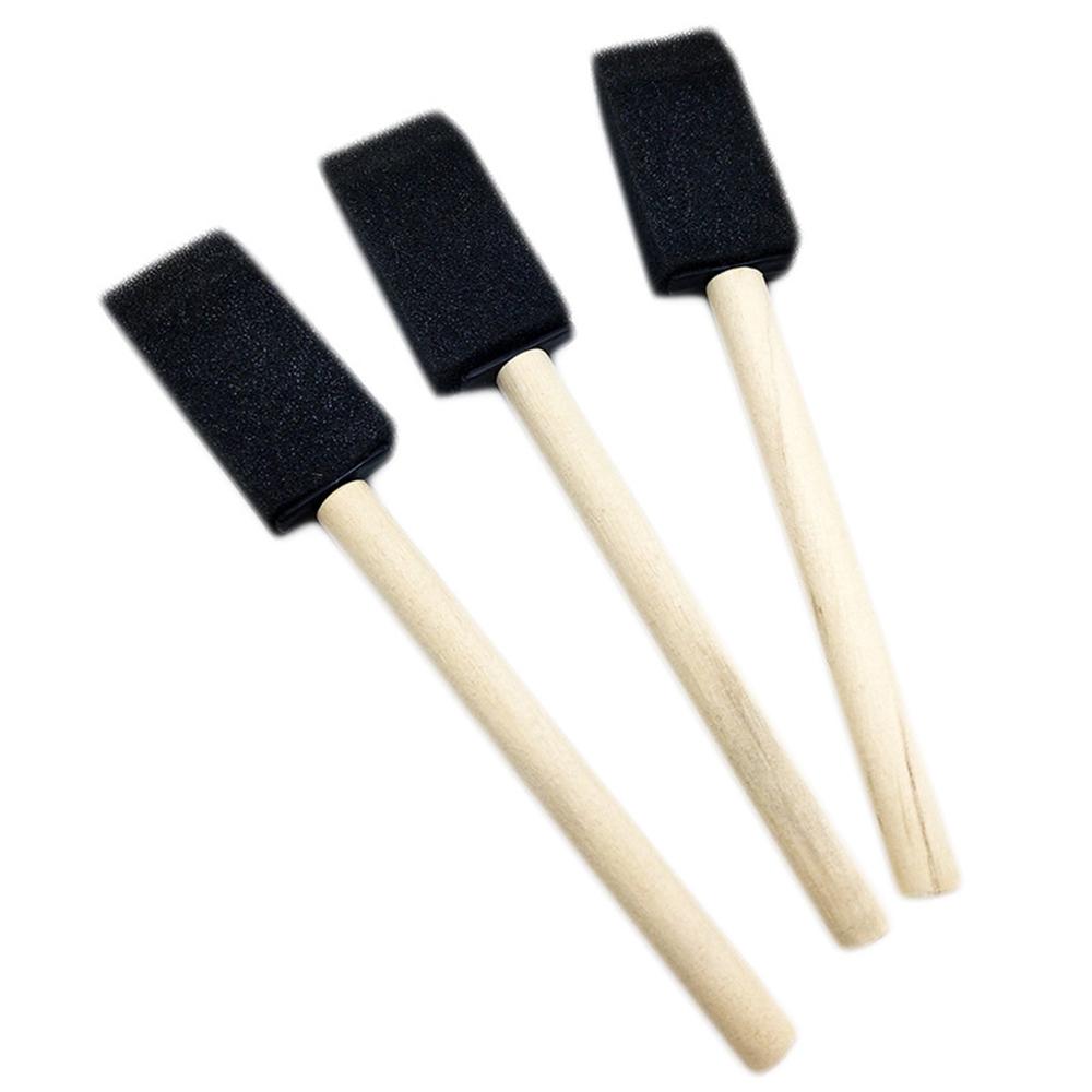 Car Air Conditioning Air Outlet Keyboard Dust Removal Wooden Handle Sponge Brush Graffiti Sponge Shovel