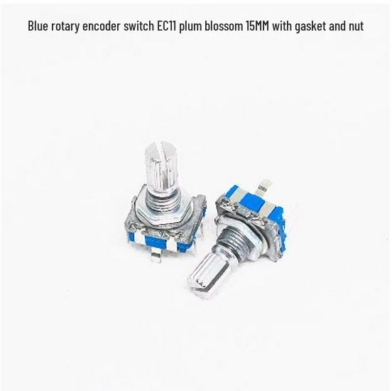 

EC11 Rotary Encoder Potentiometer with Switch, 5-Pin, 20mm Shaft, 15mm Length