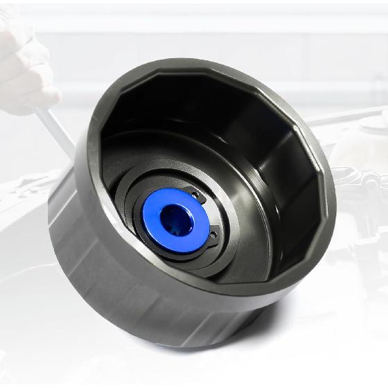64Mm 14 Flute Oil Filter Wrench For Toyota, Lexus And Scion, Precision Machined Aircraft Aluminum Oil Filter Removal Tool For Easily Remove Oil