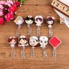 Karikatür geri çekilebilir makaralı isimlik yüksek kaliteli silikon öğrenci hemşire sergi kimlik adı kart rozeti tutucu ofis malzemeleri broşlar