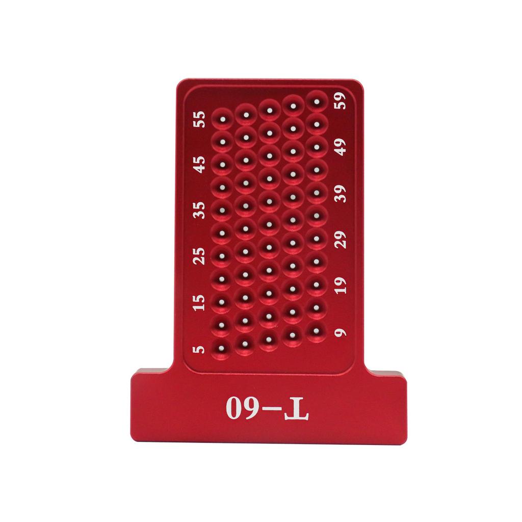 Régua T de marcação de precisão Liga de alumínio Medidor de marcação de escriba para marcenaria Régua de marcação com furo cruzado de luxo Ferramentas de medição