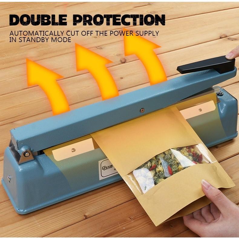 Metal Plastic Impulse Sealer Machine 200MM//300MM/400MM Seal Mesin Sealer Plastik Heat Sealing Machine Packing Mesin Pengedap Makanan